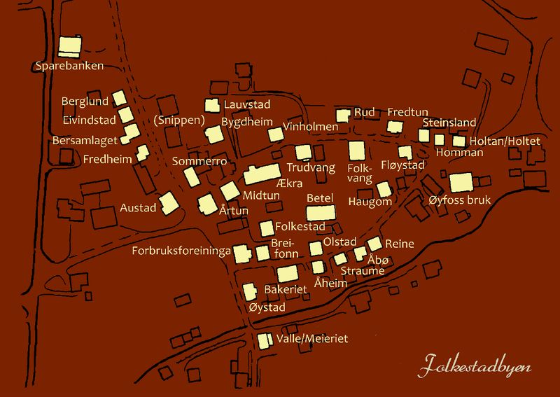 Kart over Folkestadbyen